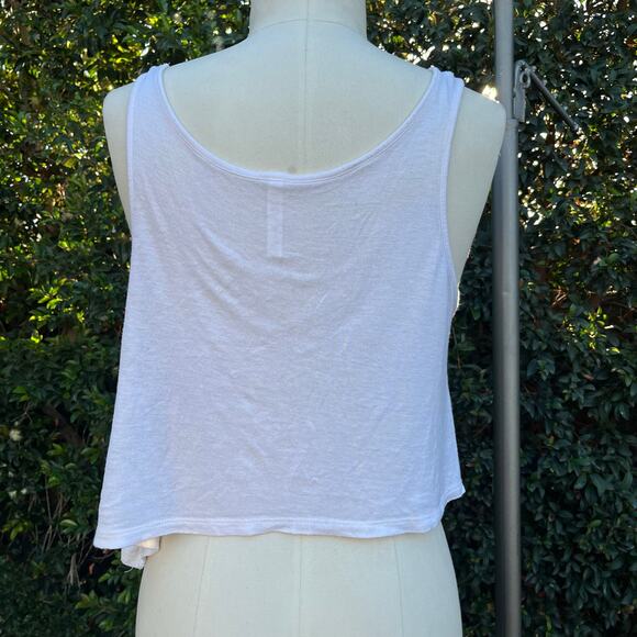Vintage Y2K Ocasion Boho Swing Tank Crop Top Live by the Sun Feel By the Moon - Picture 3 of 8